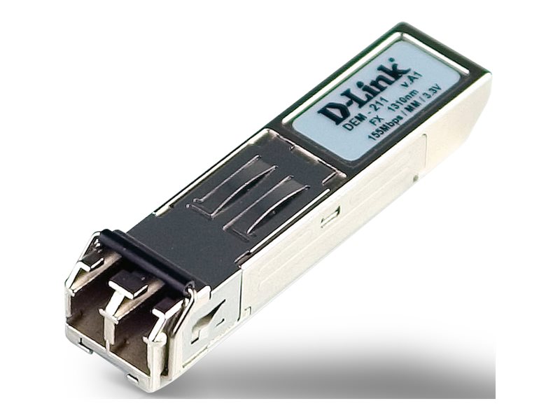 D-Link DEM 211 - SFP (Mini-GBIC)-Transceiver-Modul - 100Mb LAN - 100Base-FX - LC Multi-Mode - bis zu 2 km