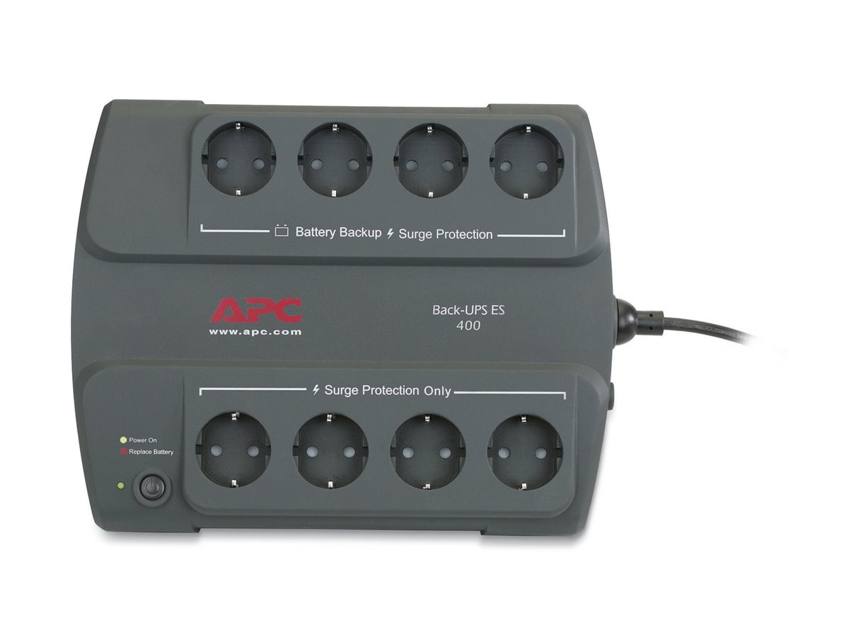 APC Back-UPS ES 400 - USV - Wechselstrom 230 V - 240 Watt - 400 VA - 6 Ah
