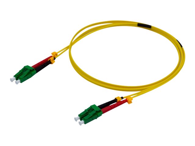 exertis Connect - Patch-Kabel - LC/APC Einzelmodus (M) zu LC/APC Einzelmodus (M) - 1 m - 2 mm - Glasfaser