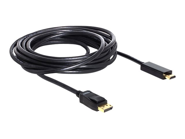 DELOCK Displayport Kabel DP -> HDMI St/St 5.00m schwarz