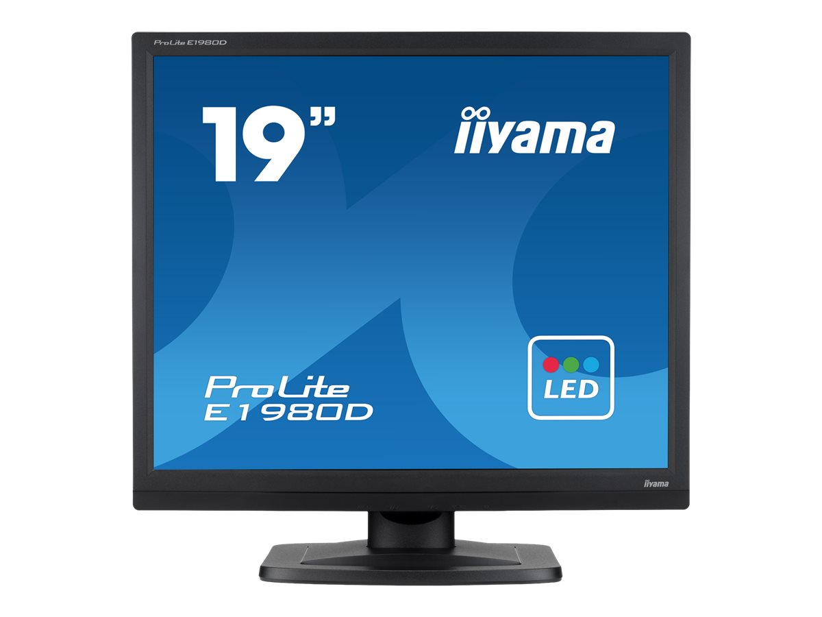 iiyama ProLite E1980D-B1 - LED-Monitor - 48 cm (19") - 1280 x 1024 @ 60 Hz - TN - 250 cd/m²