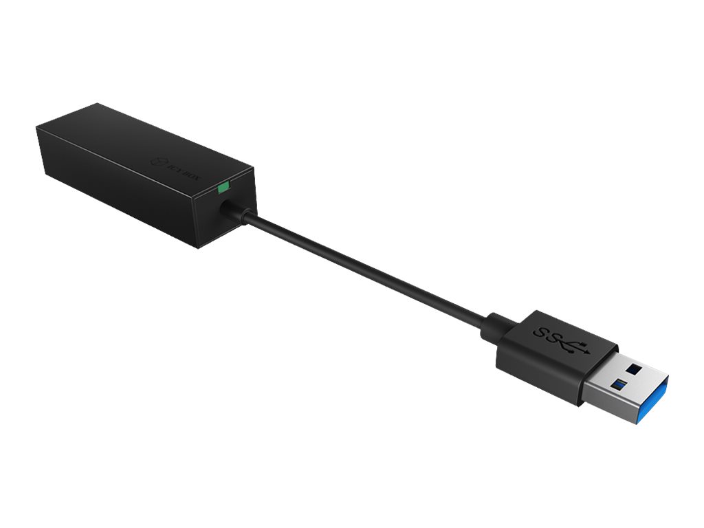 Adapter IcyBox USB 3.2 Gen1 zu Gigabit Ethernet retail