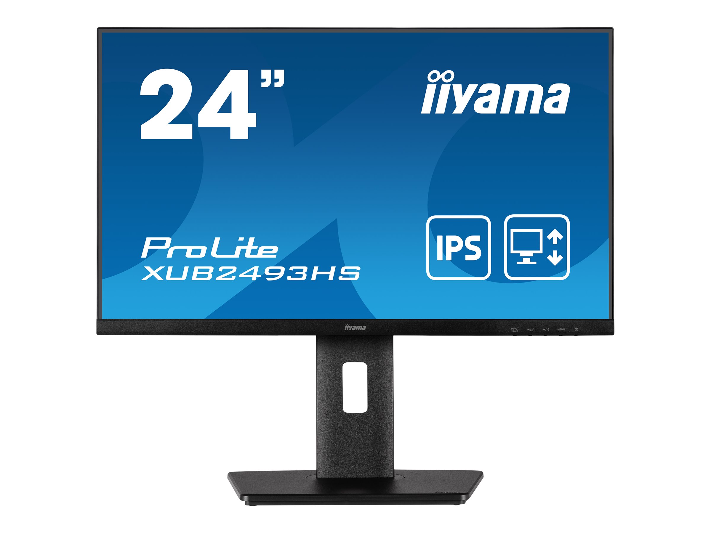 iiyama ProLite XUB2493HS-B5 - LED-Monitor - 61 cm (24") (23.8" sichtbar) - 1920 x 1080 Full HD (1080p) @ 75 Hz - IPS - 250 cd/m²