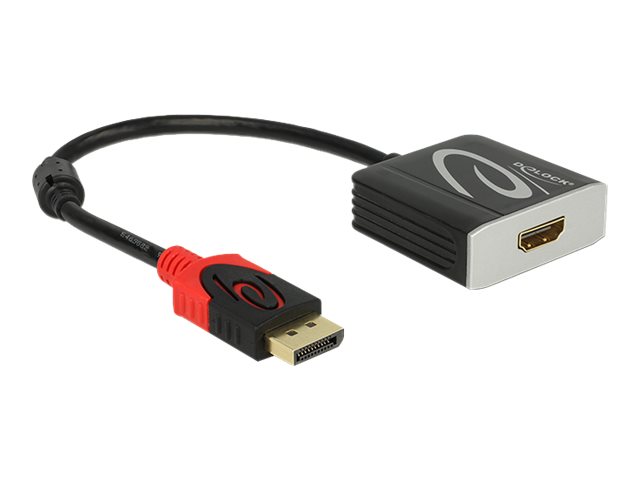 DELOCK Adapter Displayport -> HDMI-Buchse schwarz 20cm Kabel